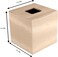 LAMSIT IBDAA Leather Tissue Box Holder with Magnetic Bottom   Rectangular Napkin Facial Tissues Dispenser   Square Cover PU Leather   Modern Organizer for Home Office Desk Car (Beige, Cubic)