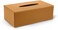 LAMSIT IBDAA Leather Tissue Box Holder with Magnetic Bottom   Rectangular Napkin Facial Tissues Dispenser   Square Cover PU Leather   Modern Organizer for Home Office Desk Car (Brown, Rectangular)