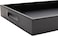 LAMSIT IBDAA Leather Tray Organizer   Modern Storage for Home Office Desk, Wallet, Mobile Phone, Watch, Stationary, Jewelry, Perfume, Glasses   Beside Table Catchall Dump Key Bowl (Black)