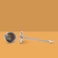 YALLABUYIT Tea Ball Infusers, Long-Handle Tea Strainer Stainless Steel for Loose Leaf Tea Spices and Seasonings in Office or Travelling
