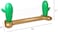 AIRMYFUN VOLLEY BALL SET CACTUS, 226x73x102CM ,  9+ Years