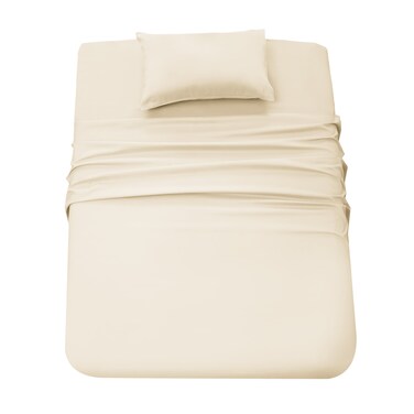 Panax Microfiber Bed Sheet Single, Ivory