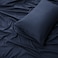 Panax Microfiber Bed Sheet Single, Navy Blue