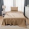 Panax Microfiber Bed Sheet Single, Coffee