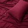 Panax Microfiber Bed Sheet Single, Burgandy