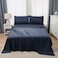 Panax Microfiber Bed Sheet Double , Navy Blue
