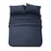 Panax Microfiber Bed Sheet Double , Navy Blue