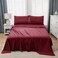 Panax Microfiber Bed Sheet Double , Burgandy