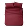 Panax Microfiber Bed Sheet Double , Burgandy