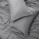 Panax Microfiber Bed Sheet Queen , Light Grey