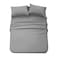 Panax Microfiber Bed Sheet Queen , Light Grey