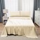 Panax Microfiber Bed Sheet Queen , Ivory