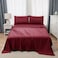 Panax Microfiber Bed Sheet Queen , Burgandy