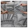 Panax Microfiber Bed Sheet King , Light Grey