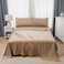 Panax Microfiber Bed Sheet King , Coffee