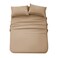 Panax Microfiber Bed Sheet King , Coffee