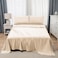 Panax Microfiber Bed Sheet King , Beige