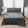 Panax Microfiber Bed Sheet Super King , Dark Grey
