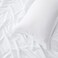 Panax Duvet Cover Single , White