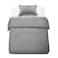 Panax Duvet Cover Single , Light Grey