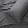 Panax Duvet Cover Single , Dark Grey