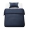 Panax Duvet Cover Single , Navy Blue
