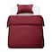 Panax Duvet Cover Single , Burgandy