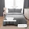 Panax Duvet Cover Double , Light Grey