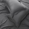 Panax Duvet Cover Double , Dark Grey