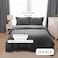 Panax Duvet Cover Double , Dark Grey