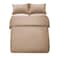 Panax Duvet Cover Double , Coffee
