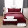 Panax Duvet Cover Double , Burgandy