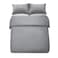Panax Duvet Cover Queen , Light Grey
