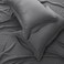 Panax Duvet Cover Queen , Dark Grey