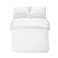 Panax Duvet Cover King , White