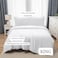 Panax Duvet Cover King , White