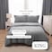 Panax Duvet Cover King , Light Grey