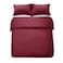 Panax Duvet Cover King , Burgandy
