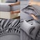 Panax Cotton Bed Sheet Queen , Light Grey