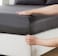 Panax Cotton Bed Sheet Queen , Dark Grey