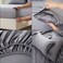 Panax Cotton Bed Sheet King, Light Grey