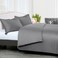 Panax Cotton Duvet Cover King , Dark Grey