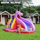 Doctor Dolphin Inflatable Water Slide with Blower,Long Water Slides for Kids Backyard with Climbing Wall,Kids Bounce House with Slide,Hippo Theme Water Park with Plash Pool for Outdoor