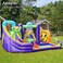 
AirMyFun Inflatable Water slide Frog Theme Bounce House for Big Kids 8-12 with Long Slide and Spray Water Gun for Kids Backyard Inflatable Bouncy Castle