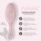 Panax Detangler Brush by Fiora Naturals - Eco-Friendly, Ultra-Soft Bristles for Easy Tangle Removal - For All Hair Types: Curly, Straight, Kids, Men, Women - Wet/Dry Use