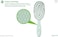 Panax HairBrush by Fiora Naturals - 100% Bio-Friendly Detangling brush w/Ultra-Soft Bristles - Glide Through Tangles with Ease - For Curly, Straight, Black Natural, Women, Men, Kids