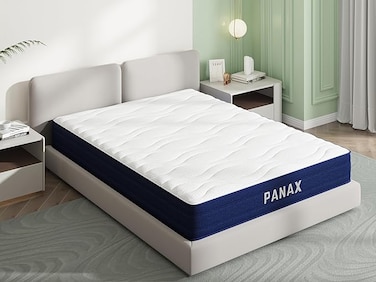 Panax 25cm Gel Memory Foam Mattress - Cool Sleep, Pressure Relief, Medium Firm - Size Double (150 x 200)