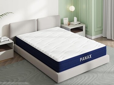 Panax 25cm Gel Memory Foam Mattress - Cool Sleep, Pressure Relief, Medium Firm - Size Super King (190 X 200)