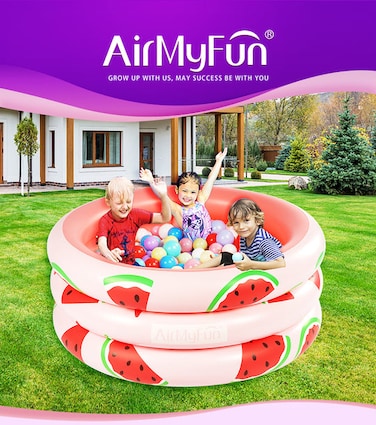 AirMyFun Water Melon Ball Pool for Kids 3+, 102x102x38CM