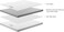 Panax 3 Inch Mattress Topper -Charcoal Memory Foam Mattress Topper, Size - QUEEN (160x200CM)